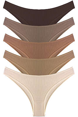 5’li Pastel Renk Külot Renkli 2 - Slip Külot