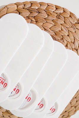 6 lı Kadın Babet Çorap Beyaz - Babet / Patik Çorap