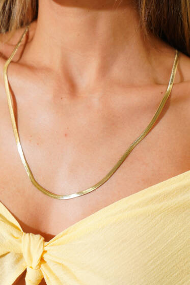 60 cm İtalyan Zinciri Bileklik Gold - Günün Seçilenleri