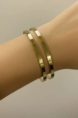 65 mm Basic Ajda Bilezik Gold - Bileklik