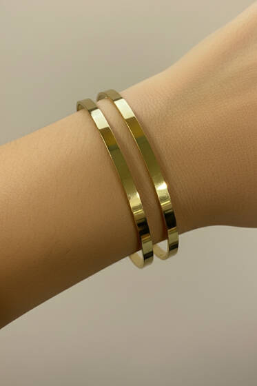 65 mm Basic Ajda Bilezik Gold - Bileklik