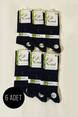 6'lı Erkek Bambu Soket Çorap Lacivert - KOZAL ÇORAP