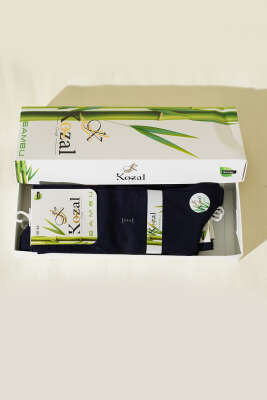 6'lı Erkek Bambu Soket Çorap Lacivert - ERKEK ÇORAP