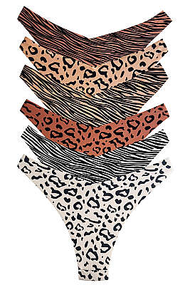 6'lı Karışık Desenli Lazer Kesim Bikini Külot - Renkli 1 - Slip Külot
