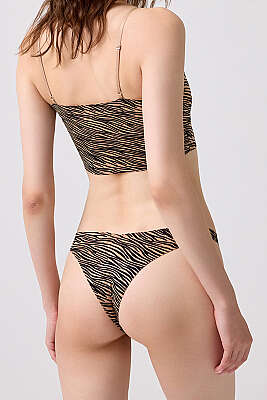 6'lı Karışık Desenli Lazer Kesim Bikini Külot - Renkli 1 - Slip Külot