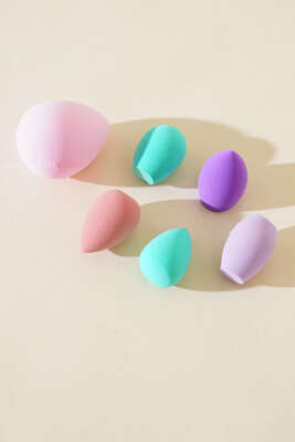 6'lı Mini Boy Makyaj Süngeri Asorti 1