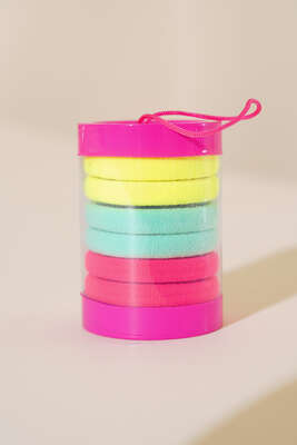 6′lı Renkli Lastik Toka Asorti - Toka