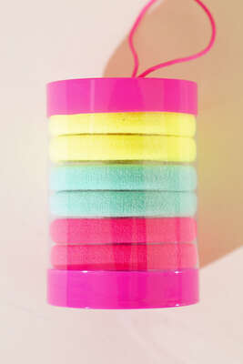 6′lı Renkli Lastik Toka Asorti - Toka