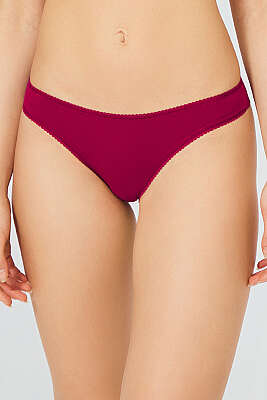6’lı Yumuşak Dokulu Bikini Külot Vişne - Slip Külot