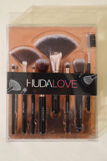 8'li Makyaj Fırça Seti Siyah - Makyaj Aksesuarları