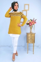 4'lü Kolye Hediyeli Kombin - Hardal - 74,60 TL Yerine 49,90 TL