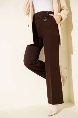 Aksesuarlı Pantolon Kahve 