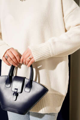 Alt Dikişli Yumoş Triko Tunik Ekru - Tunik