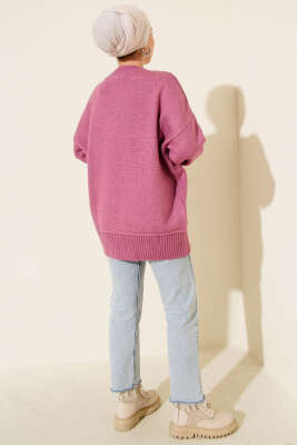 Alt Dikişli Yumoş Triko Tunik Magenta - Tunik