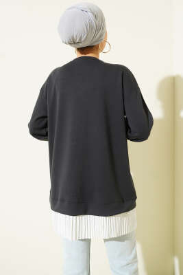 Alt Piliseli Loyşa Tunik Antrasit - Tunik