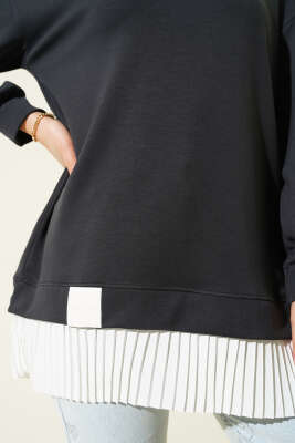 Alt Piliseli Loyşa Tunik Antrasit - Tunik