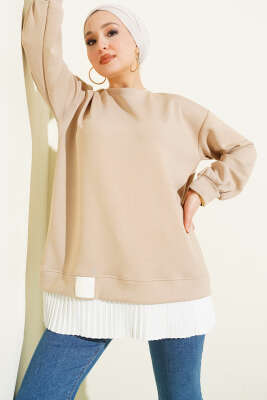 Alt Piliseli Loyşa Tunik Bej 