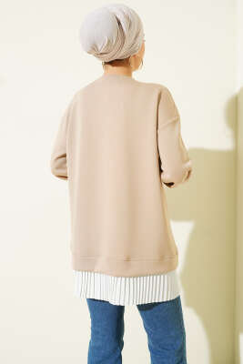 Alt Piliseli Loyşa Tunik Bej - Tunik