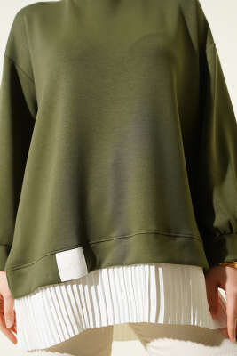 Alt Piliseli Loyşa Tunik Haki - Tunik