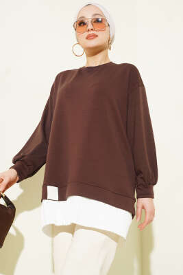 Alt Piliseli Loyşa Tunik Kahve 