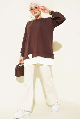 Alt Piliseli Loyşa Tunik Kahve - Tunik