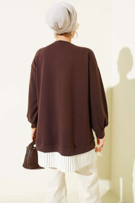 Alt Piliseli Loyşa Tunik Kahve - Tunik