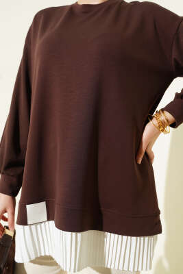 Alt Piliseli Loyşa Tunik Kahve - Tunik