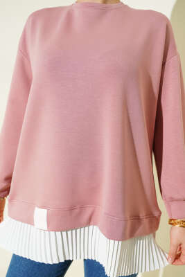 Alt Piliseli Loyşa Tunik Pudra - Tunik