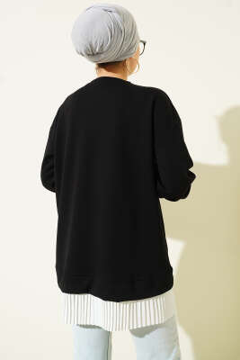 Alt Piliseli Loyşa Tunik Siyah - Tunik