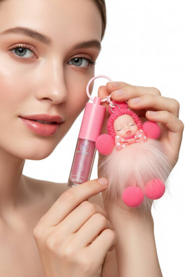 Anahtarlıklı Dudak Parlatıcı Asorti 2 - Makyaj Aksesuarları