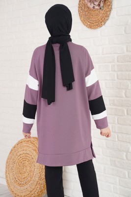 Ananas Desenli Magenta Tunik - Tunik