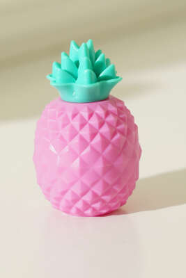 Ananas Figürlü Lip Balm Fuşya - Makyaj Aksesuarları