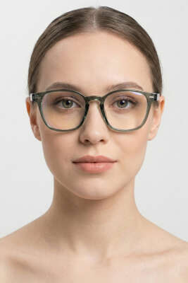 Antaios Serisi Şeffaf Gözlük Yeşil - DISEGNO TEKSTİL