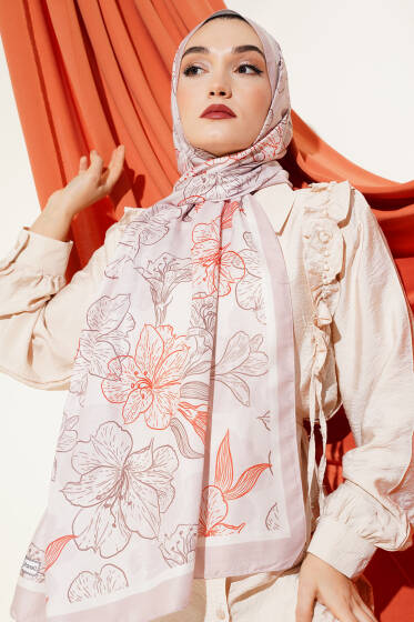 Antik Çiçekli Soft Şal Taş - Başörtüsü