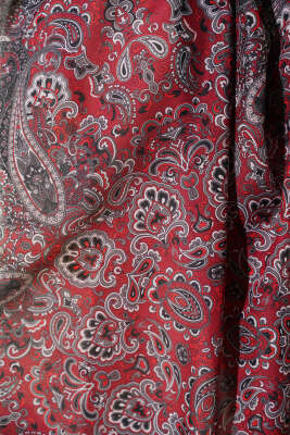 Antik Motifli Soft Şal Bordo - Başörtüsü