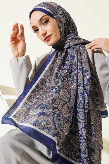 Antik Motifli Soft Şal Parlement - Başörtüsü