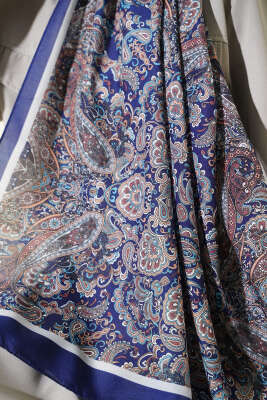 Antik Motifli Soft Şal Parlement - Başörtüsü