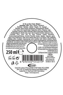 Arko Nem Besleyici Hyaluronik Asit Bakım Kremi 250 ml - El Kremi