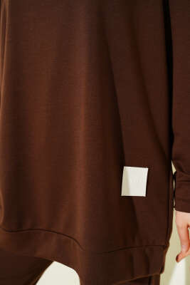 Arma Detaylı Basic İkili Takım Kahve - İkili Takım