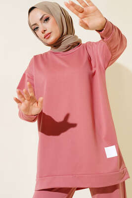 Arma Detaylı İkili Takım Gül Kurusu - Yılın Fırsatı