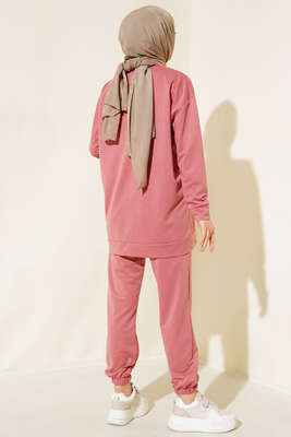 Arma Detaylı İkili Takım Gül Kurusu - Yılın Fırsatı