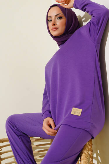Arma Detaylı İkili Takım Mor - İkili Takım