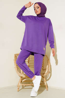 Arma Detaylı İkili Takım Mor - Yılın Fırsatı