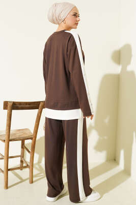 Arma Detaylı Loyşa Garnili İkili Takım Kahve - İkili Takım