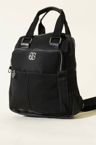 Arma Detaylı Sırt Çantası Siyah - Sırt Çantası