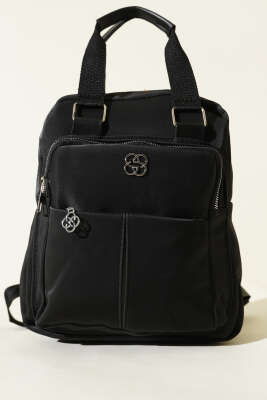 Arma Detaylı Sırt Çantası Siyah - Sırt Çantası