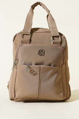 Arma Detaylı Sırt Çantası Vizon - Sırt Çantası