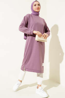 Arma Detaylı Uzun Tunik Magenta - 100-300 TL Ürünler
