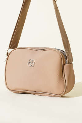 Armalı 3 Bölmeli Fermuarlı Çanta Bej - GÜZEL ÇANTA