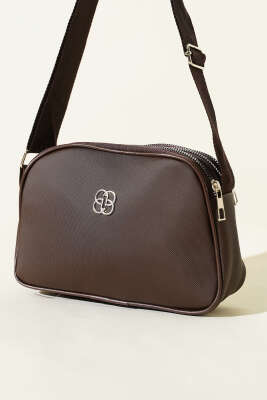 Armalı 3 Bölmeli Fermuarlı Çanta Kahve - GÜZEL ÇANTA